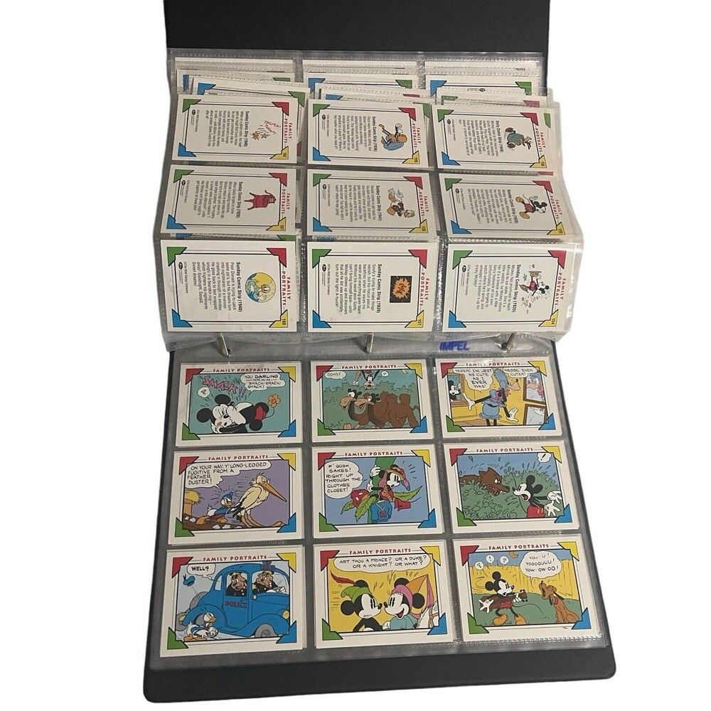 Vintage DISNEY 1991 COLLECTOR CARDS BINDER 198 CARDS - Picture 12 of 16